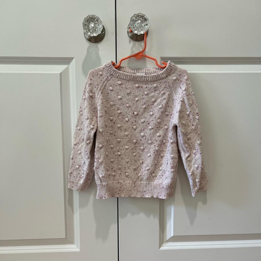 Jamie Kay size 5 raspberry fleck dotty knit